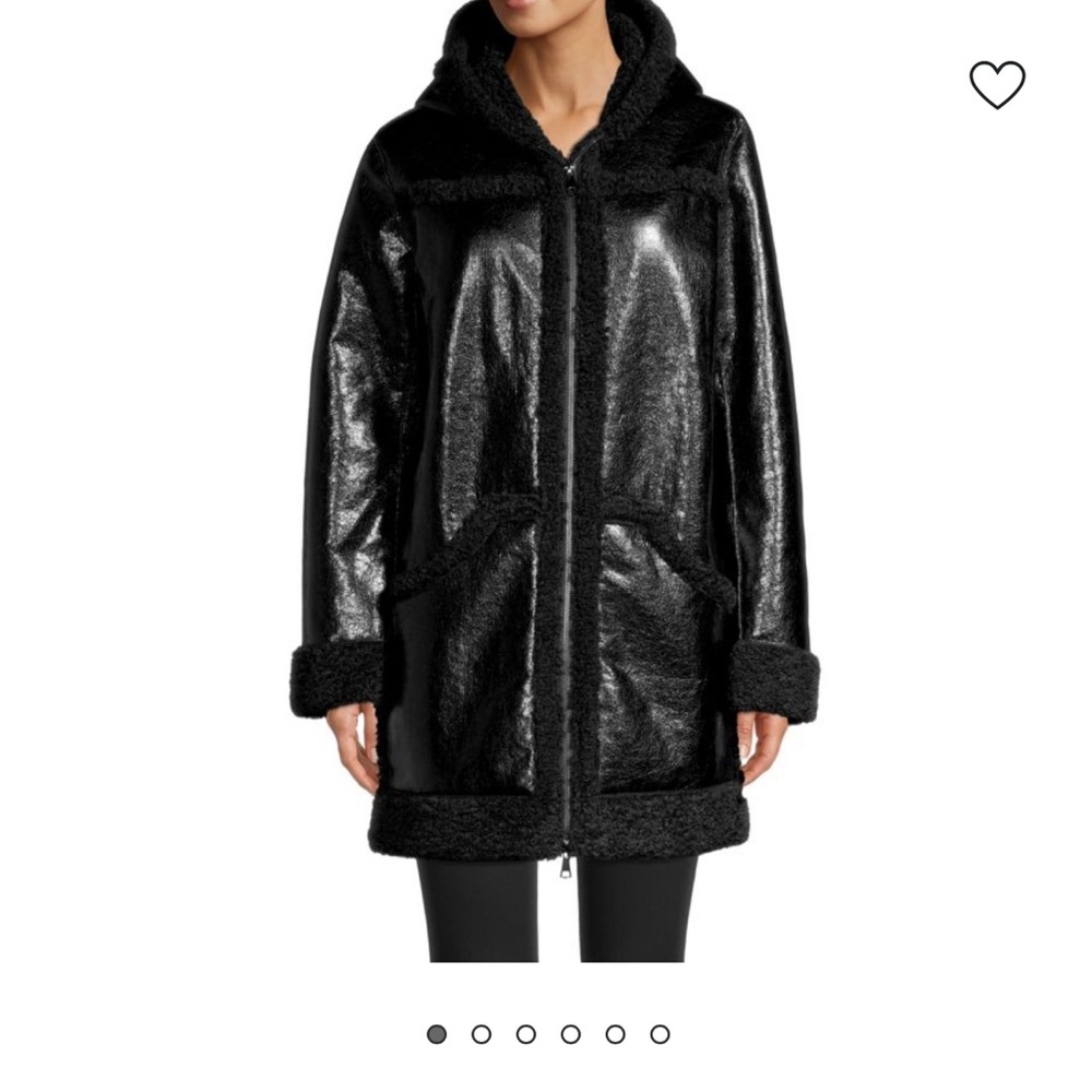 APPARIS
Ariana Hooded Faux Shearling Coat